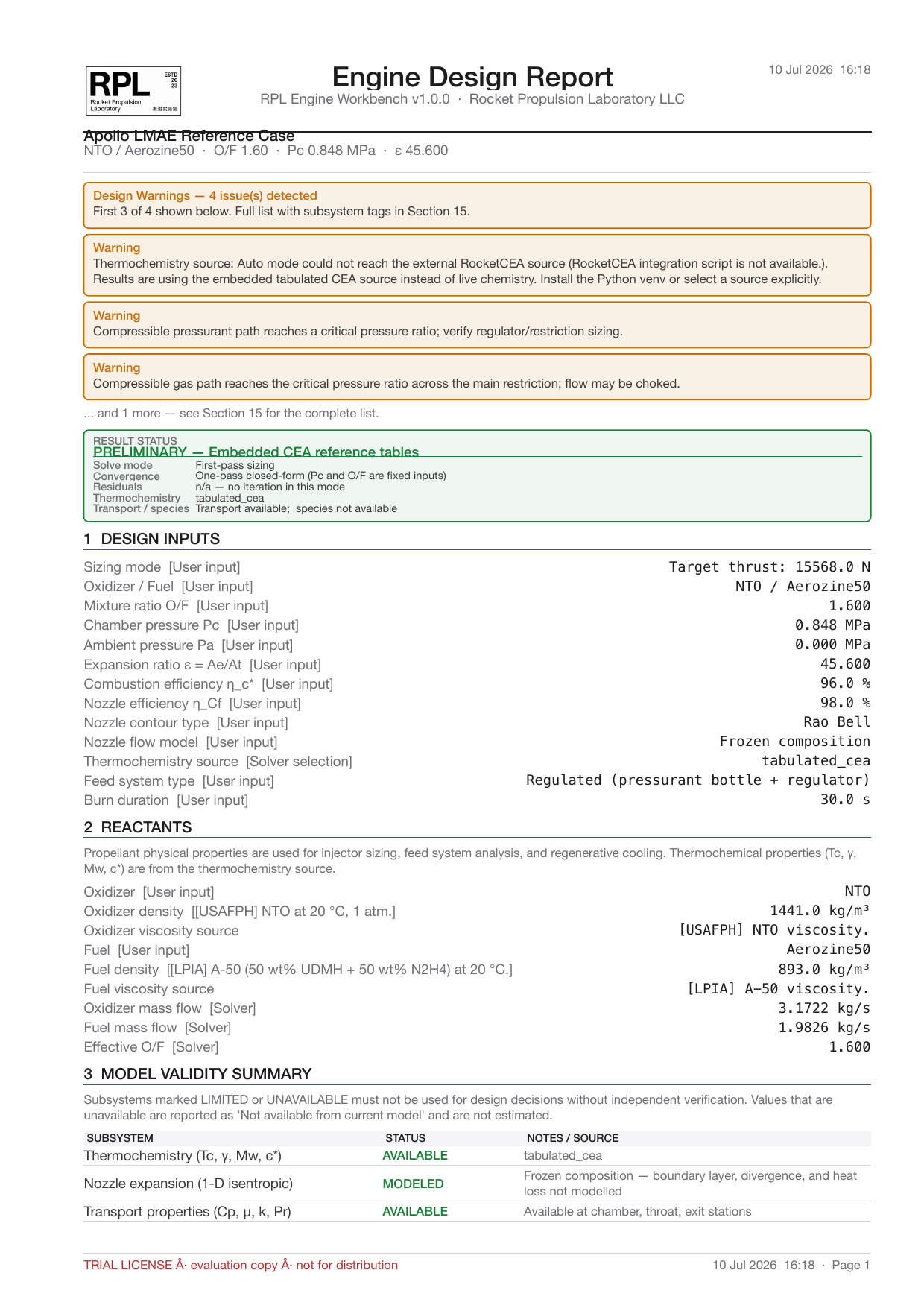 Sample Report & Output Previews | RPL Engine Workbench